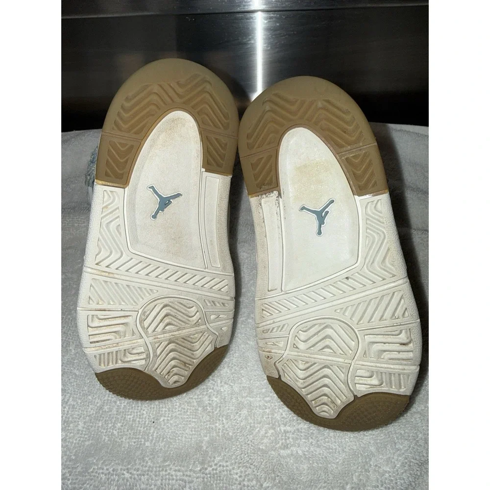 Nike Air Jordan‎ 4 Denim Toddler Size 8C Retro TEX (TD) Sneakers
